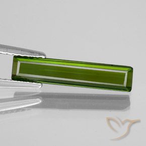 1.64ct 天然 ミディアムグリーン トルマリン, エメラルドカット, VVS-VS