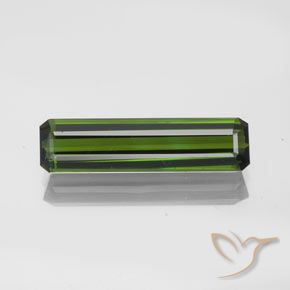 1.83ct 天然 ダークグリーン トルマリン, エメラルドカット, VVS-VS