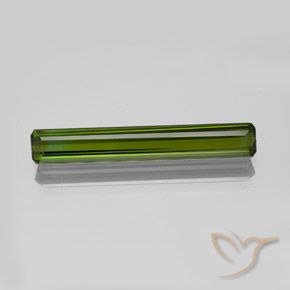 1.96ct 天然 ミディアムダークグリーン トルマリン, エメラルドカット, VVS-VS