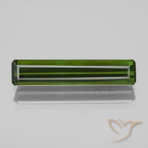 1.90ct 天然 ダークグリーン トルマリン, エメラルドカット, VS