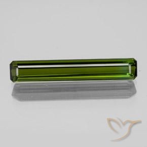 1.80ct 天然 ダークグリーン トルマリン, エメラルドカット, VVS-VS