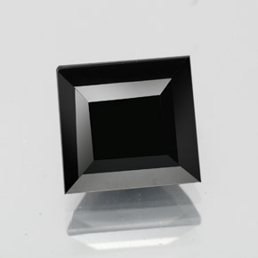 3.31カラットの天然黒トルマリン（8.4×7.9 mm・四角）
