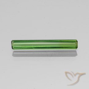 1.26ct 天然 ミディアムグリーン トルマリン, エメラルドカット, VVS-VS