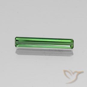 1.38ct 天然 ミディアムグリーン トルマリン, エメラルドカット, VS-SI