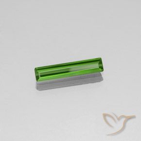 1.35カラットの天然ディープグリーントルマリン、八角形 / エメラルドカット、VVS-VS