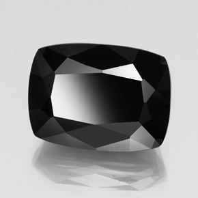 39.80カラットの天然ゴールドシーンのあるブラックトルマリン（22.8×16.9 mm・クッションカット）