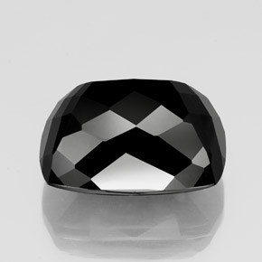 39.80カラットの天然ゴールドシーンのあるブラックトルマリン（22.8×16.9 mm・クッションカット）