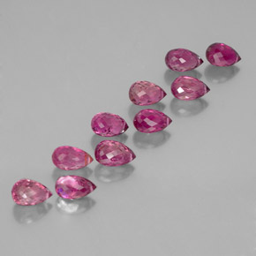 カラットの天然パープルピンクトルマリン（7.5×4.5 mm・ブリオレット）