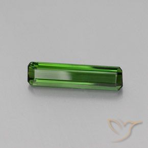 2.20カラットの天然フォレストグリーントルマリン、八角形 / エメラルドカット、VVS