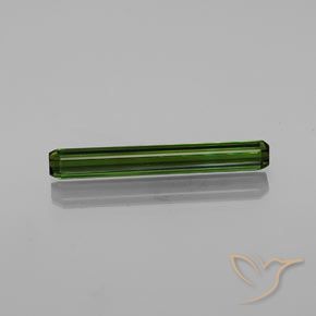 2.25ct 天然 アーシーグリーン トルマリン, エメラルドカット, VVS