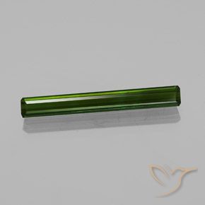 2.65ct 天然 ダークグリーン トルマリン, エメラルドカット, VVS
