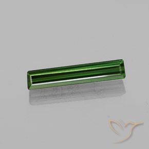 2.11ct 天然 アーシーグリーン トルマリン, エメラルドカット, VVS