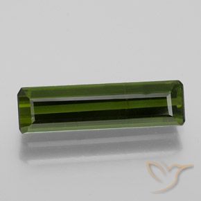 1.38ct 天然 アーシーグリーン トルマリン, エメラルドカット, VS-SI