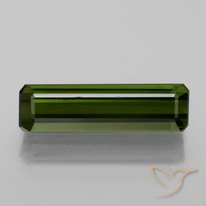 1.62ct 天然 フォレストグリーン トルマリン, エメラルドカット, VS