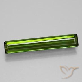 1.08ct 天然 アーシーグリーン トルマリン, エメラルドカット, VVS