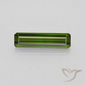 1.89ct 天然 ダークグリーン トルマリン, エメラルドカット, VVS