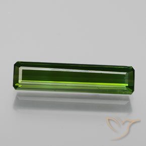 1.47ct 天然 ダークグリーン トルマリン, エメラルドカット, SI