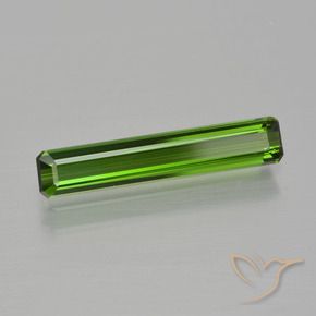 1.05カラットの天然フォレストグリーントルマリン、八角形 / エメラルドカット、VVS-VS