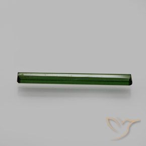 1.34カラットの天然ダークグリーントルマリン、八角形 / エメラルドカット、VVS-VS