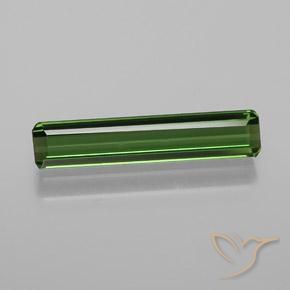 1.14ct 天然 アーシーグリーン トルマリン, エメラルドカット, VVS