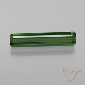 1.35ct 天然 ダークグリーン トルマリン, エメラルドカット, VVS-VS