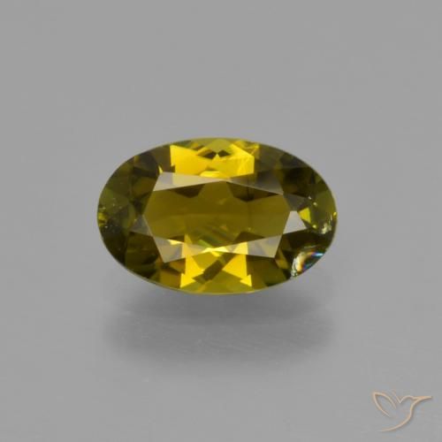 1.05ct 天然 ミディアムブラウン トルマリン, 楕円形, VS-SI