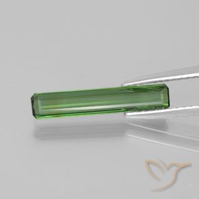 1.15ct 天然 ミディアムグリーン トルマリン, エメラルドカット, VVS-VS