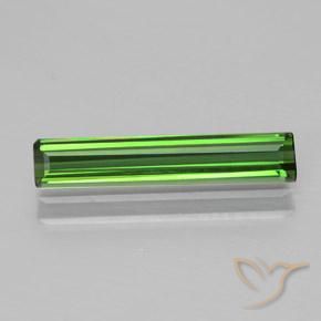 1.25ct 天然 ディープグリーン トルマリン, エメラルドカット, VVS