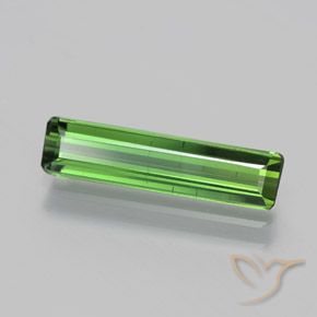 1.58カラットの天然フォレストグリーントルマリン、八角形 / エメラルドカット、VS