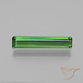 1.42ct 天然 ミディアムグリーン トルマリン, エメラルドカット, VS