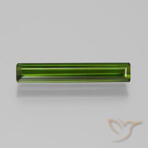 1.43ct 天然 ディープグリーン トルマリン, エメラルドカット, VVS