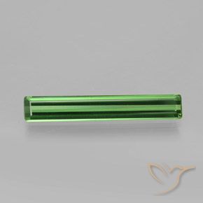 1.35ct 天然 ミディアムグリーン トルマリン, エメラルドカット, VS