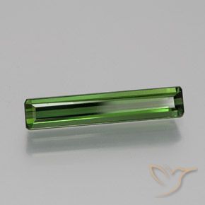1.73カラットの天然ダークグリーントルマリン、八角形 / エメラルドカット、VVS-VS