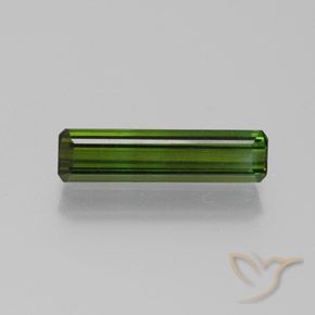 1.80ct 天然 アーシーグリーン トルマリン, エメラルドカット, VVS
