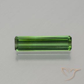 1.17ct 天然 フォレストグリーン トルマリン, エメラルドカット, VS
