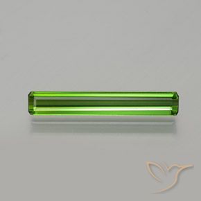 1.24ct 天然 ミディアムグリーン トルマリン, エメラルドカット, VVS-VS