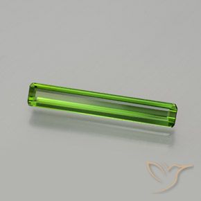 1.24カラットの天然ミディアムグリーントルマリン、八角形 / エメラルドカット、VVS-VS
