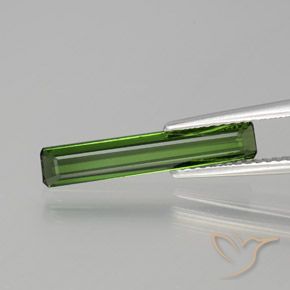 1.35ct 天然 フォレストグリーン トルマリン, エメラルドカット, VVS-VS