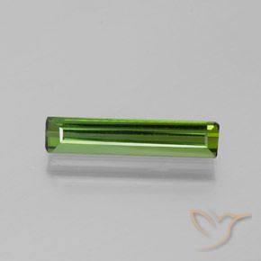 1.25ct 天然 アーシーグリーン トルマリン, エメラルドカット, VVS-VS