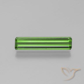 1.05ct 天然 ミディアムグリーン トルマリン, エメラルドカット, VVS-VS