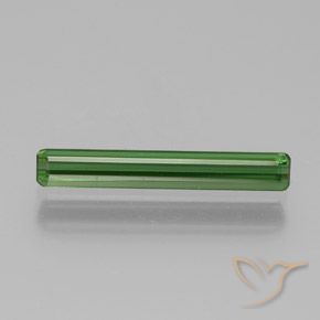 1.08ct 天然 ミディアムグリーン トルマリン, エメラルドカット, VVS-VS