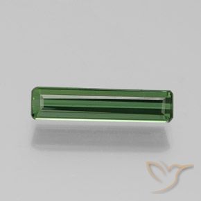1.25ct 天然 ディープグリーン トルマリン, エメラルドカット, VS