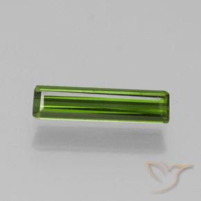 1.17ct 天然 ミディアムグリーン トルマリン, エメラルドカット, VS-SI