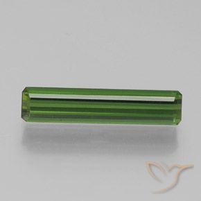 1.75ct 天然 フォレストグリーン トルマリン, エメラルドカット, VVS