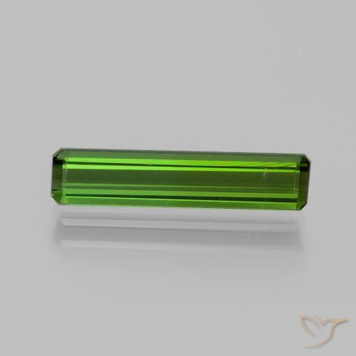 1.71ct 天然 ディープグリーン トルマリン, エメラルドカット, VVS-VS