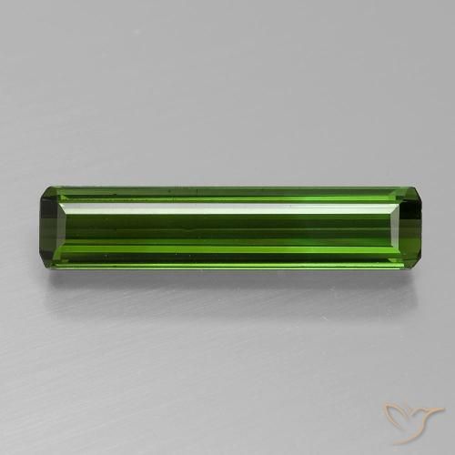 1.60ct 天然 アーシーグリーン トルマリン, エメラルドカット, VVS