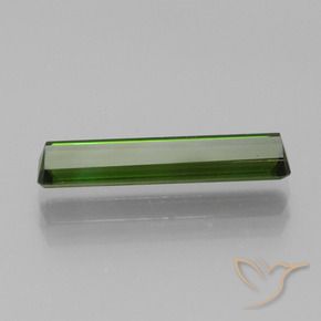 1.70カラットの天然ダークグリーントルマリン、八角形 / エメラルドカット、VVS