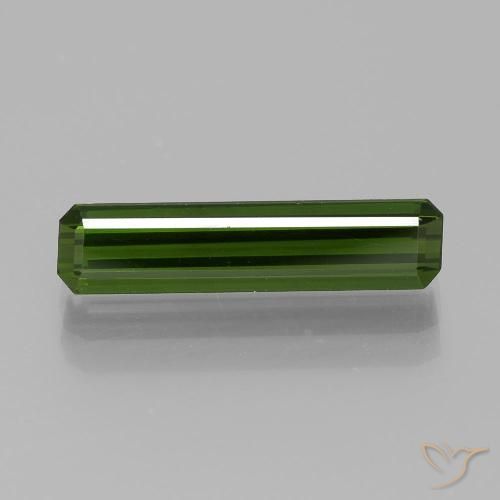 1.90ct 天然 フォレストグリーン トルマリン, エメラルドカット, VVS