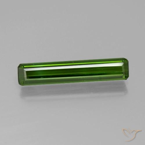 1.88ct 天然 ダークグリーン トルマリン, エメラルドカット, VS-SI
