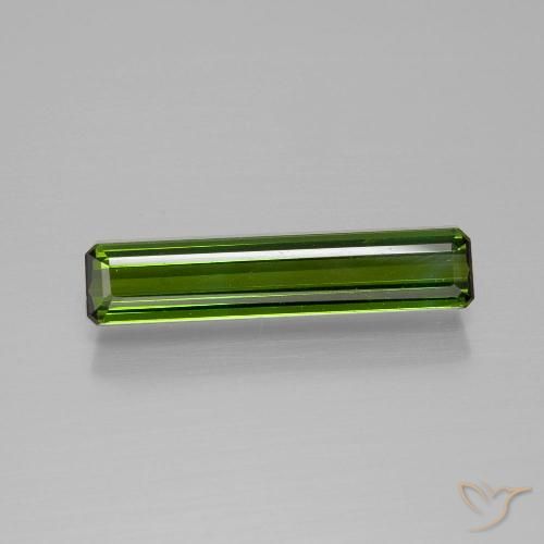 1.35ct 天然 フォレストグリーン トルマリン, エメラルドカット, VVS-VS